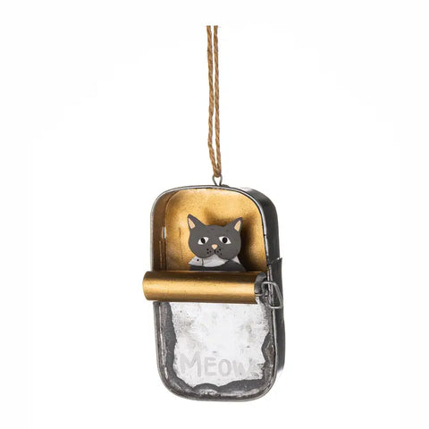Cat In Sardine Tin Ornament