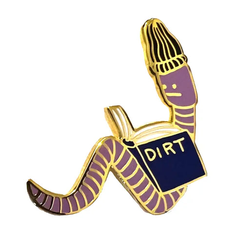 Bookworm Pin