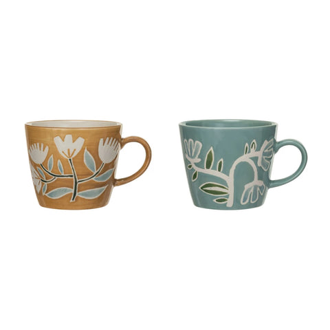 Handpainted Flower Mug