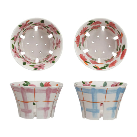 Plaid Berry Bowls