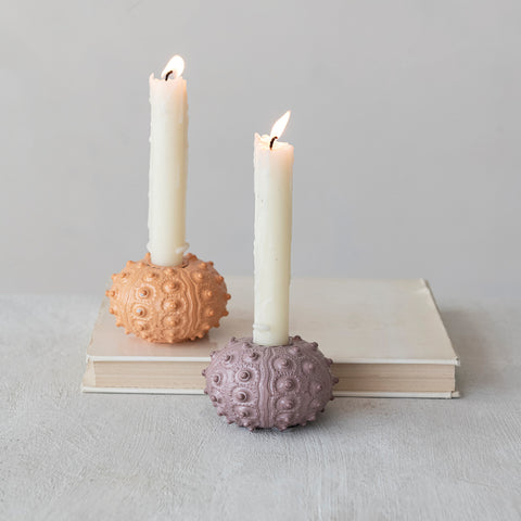 Sea Urchin Candle Holders