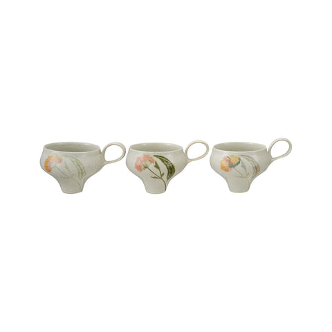 Tapered Floral Mug