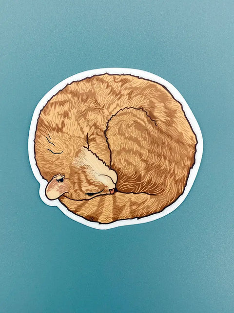 Orange Cat Sticker