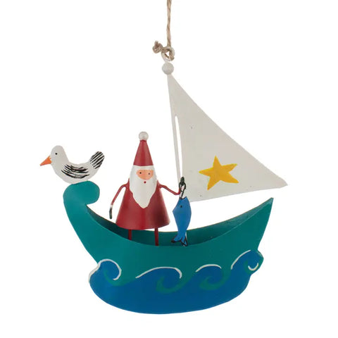 High Seas Santa Ornament