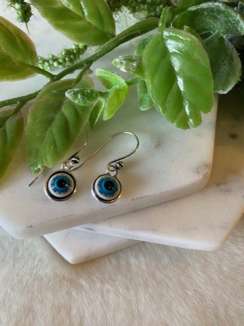 Evil Eye Dangle Earrings