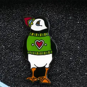 Heart Puffin Pin In A Tin