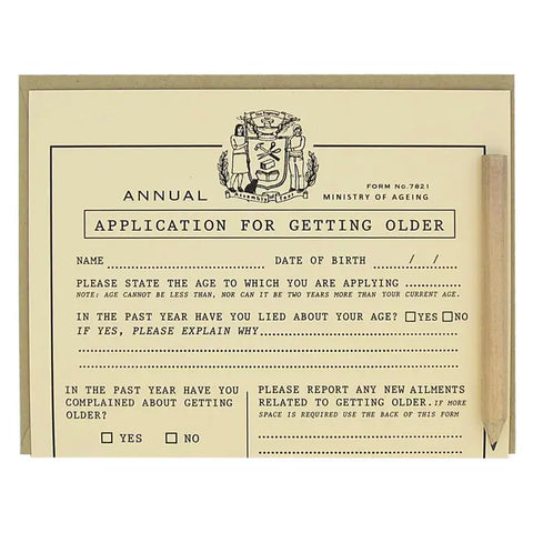 Birthday Application Card