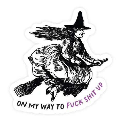On My Way Sticker