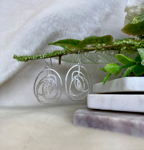 Abstract Circle Earrings