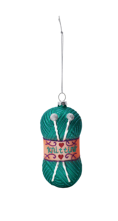 Kitting Needles & Yarn Ornaments