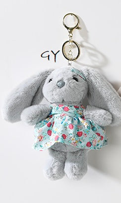 Bunny In A Dress Bag Charm/ Keychain