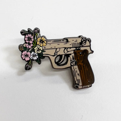 Flower Gun Pin