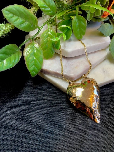 Hammered Heart Necklace