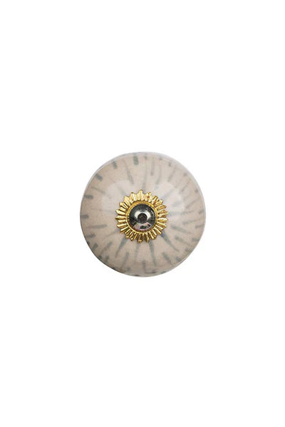 Cream & Grey Knob