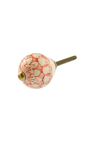 Knob Red & White