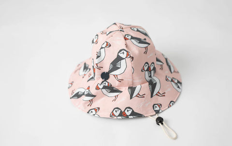 Kids Pink Puffins Hat 2-3 Years
