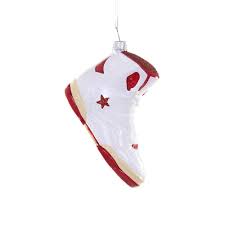 Retro Havana High Tops Glass Ornament