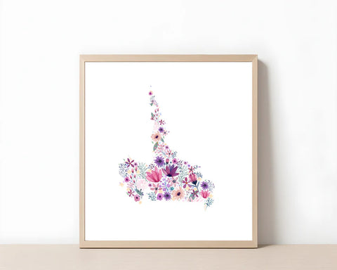 NL Wildflower Map Print