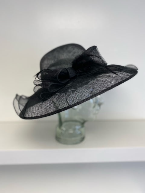 Black Swinger Dress Hat