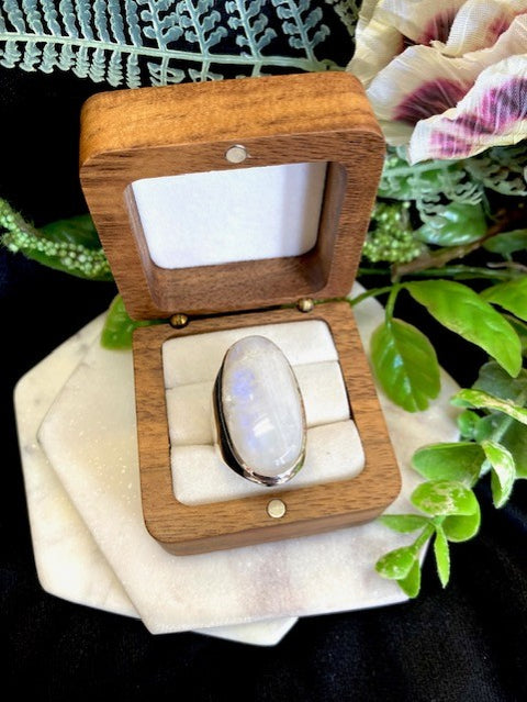 Large Oval Moonstone Ring
