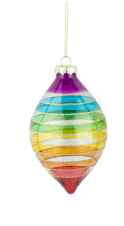 Rainbow Stripes Ornament