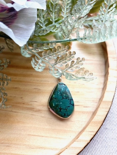 Medium Irregular Shaped Turquoise Pendant