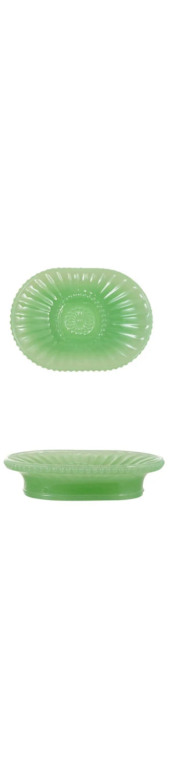 Milk Glass Soap Dish