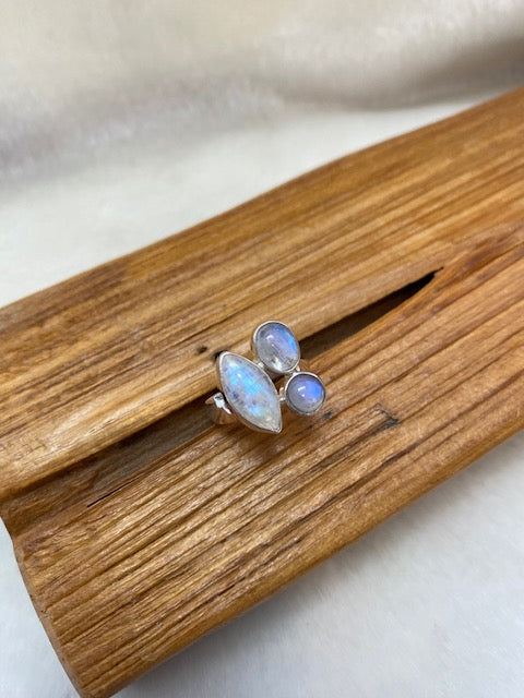 Mixed Shaped Moonstone Ring