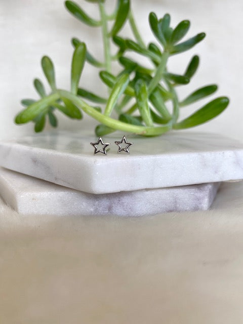 Open Star Studs