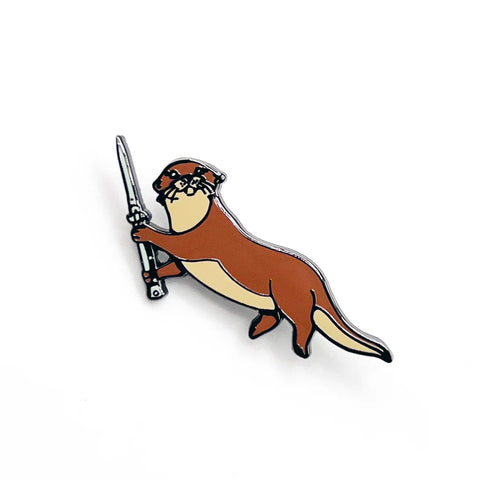 Knife Otter Pin