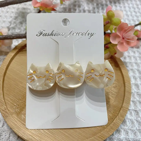 Cat Hair Clip White