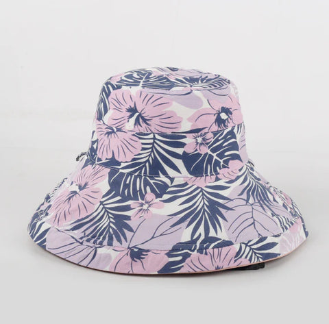 Pink Floral Reversible Sun Hat