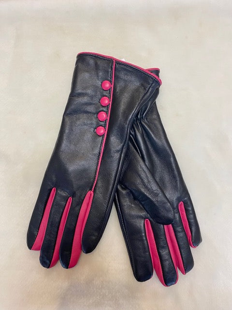 Two Tone Leather Gloves