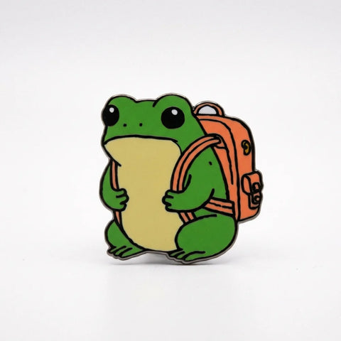Backpack Frog Enamel Pin
