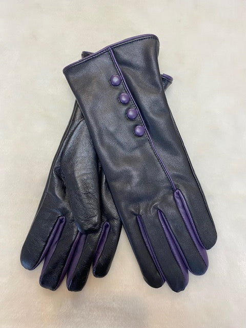 Two Tone Leather Gloves