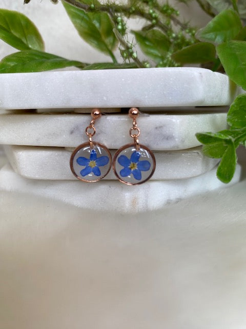 Forget Me Not Dangle Studs