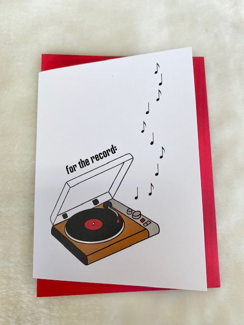 For The Record Card