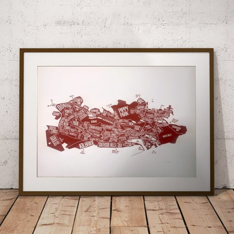 Neighbourhood Map Print