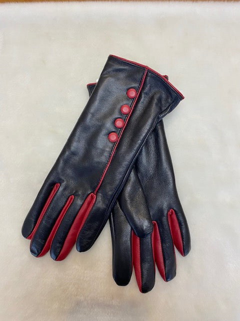 Two Tone Leather Gloves