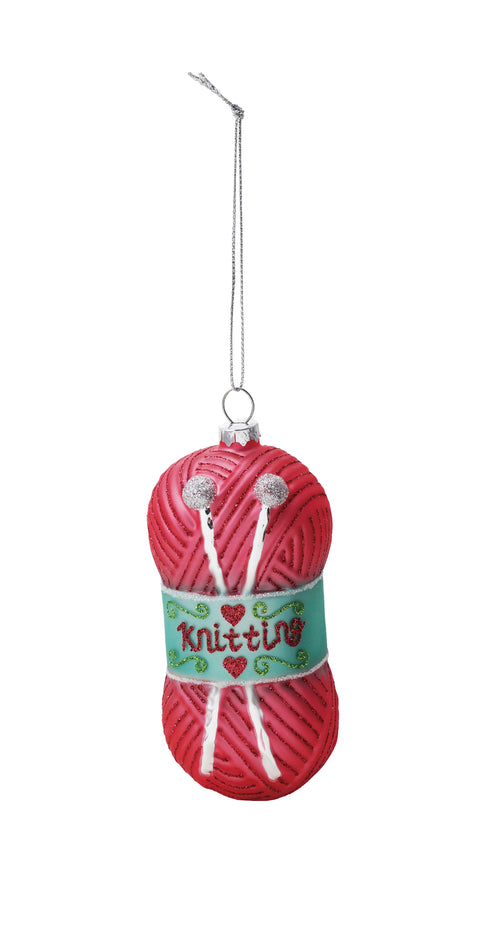 Kitting Needles & Yarn Ornaments