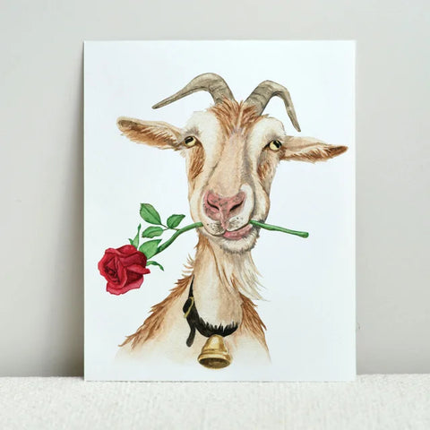 Romantic Old Goat Print
