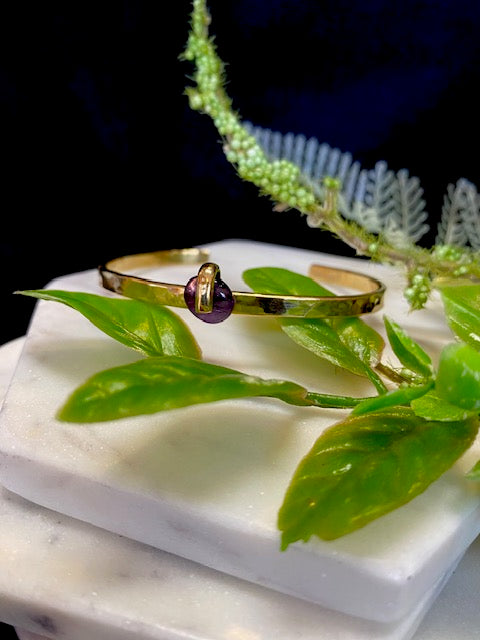 Spin Disc Cuff - Amethyst