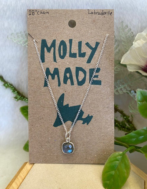 Square Labradorite Necklace