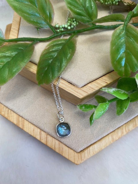 Square Labradorite Necklace
