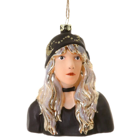 Stevie Nicks Glass Ornament