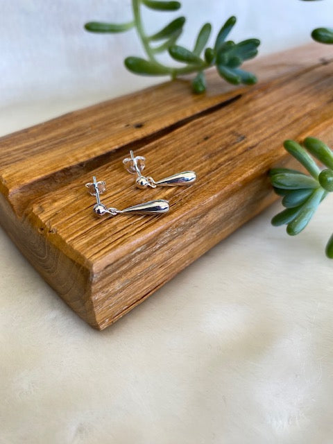 Teardrop Dangle Studs