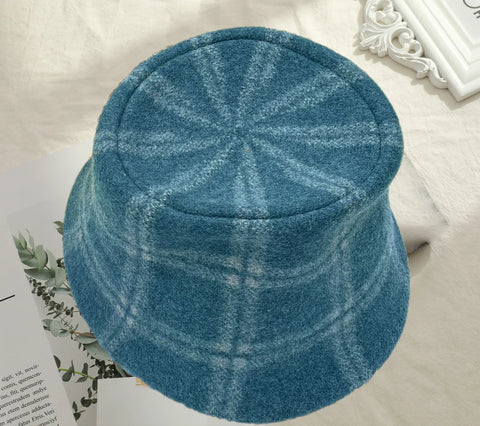 Teal Wool Bucket Hat