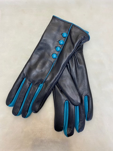 Two Tone Leather Gloves