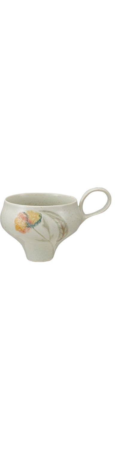 Tapered Floral Mug