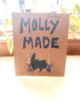 Load image into Gallery viewer, Teardrop Amethyst Earrings
